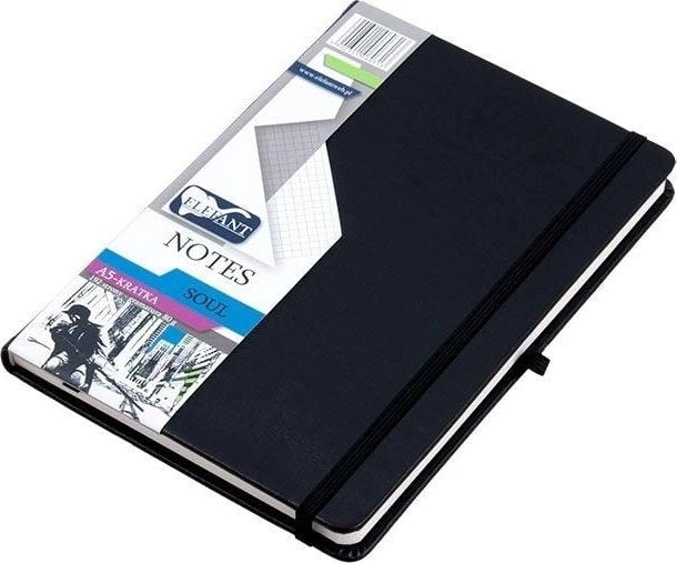 Elefant Notes A5 Soul black checkered