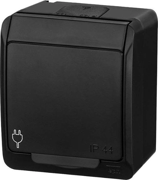 Elektro-Plast HERMES IP44 single surface-mounted socket