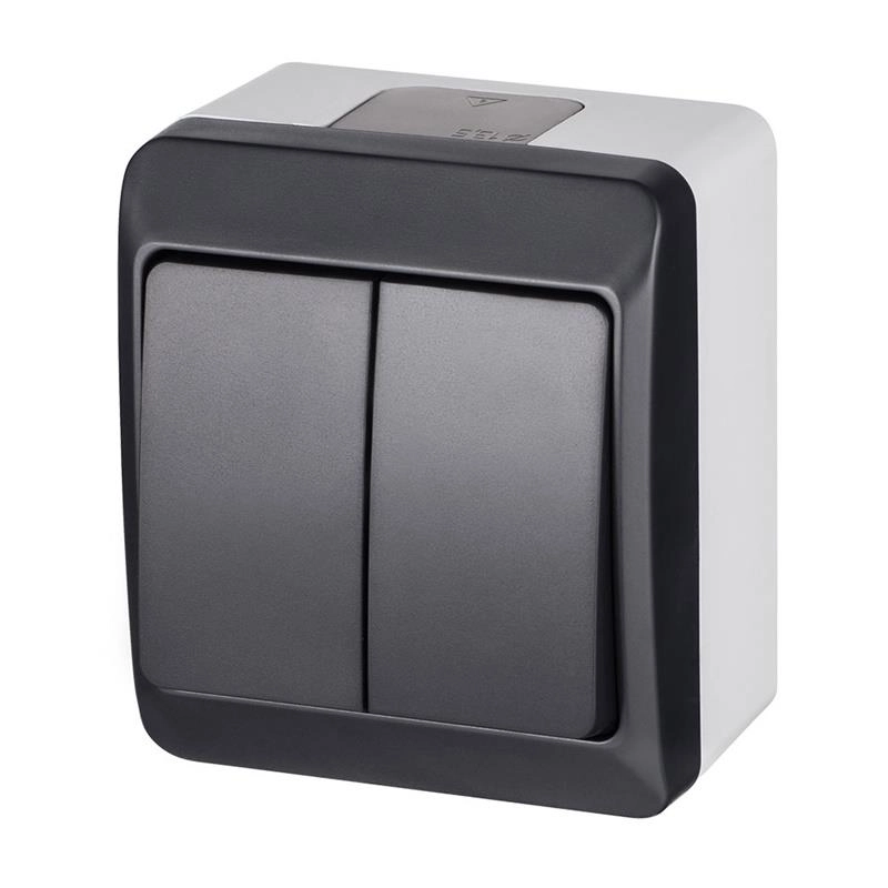 Elektro-Plast Hermes Candlestick connector anthracite (0332-07)