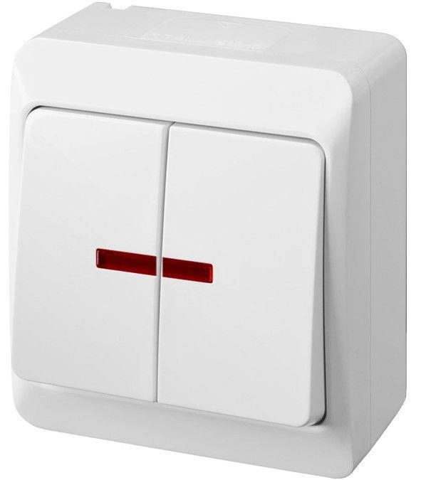 Elektro-Plast Surface-mounted switch ŁNT Hermes candlestick