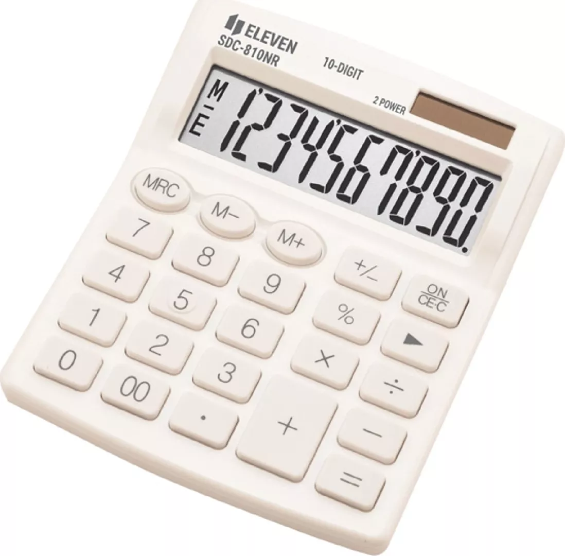 Eleven SDC810NRWHE calculator white SDC810NRWHEE