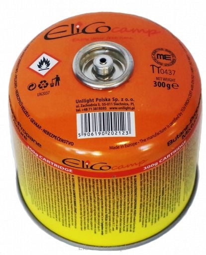 ElicoCamp Gas Cartridge 300g with thread