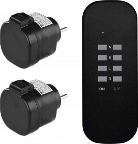 Emos IP44 wireless remote control sockets