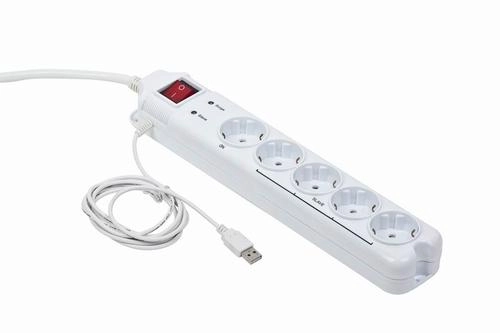 Gembird PCW-MS2G Surge Protector 5 AC