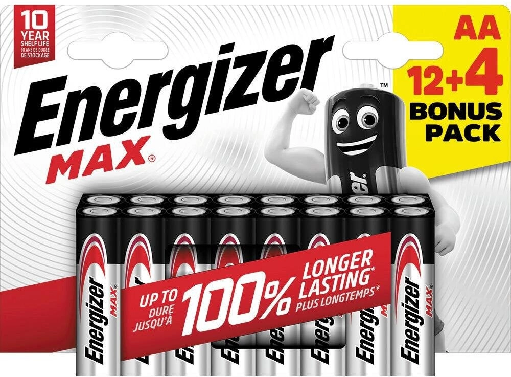 Energizer battery Max Alkaline AA CHP16
