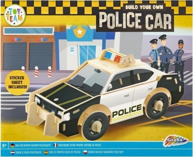 Wooden structure of a 3D Police