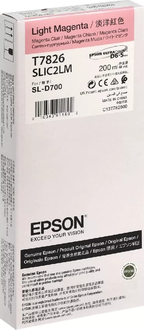 Epson T7826 Light Magenta SURELAB SL-D700