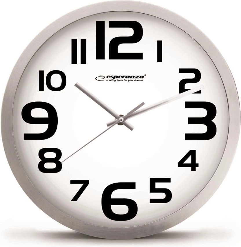 Esperanza Wall clock Zurich white (EHC013W)