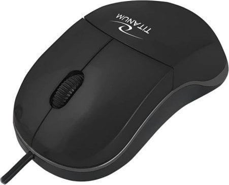 Esperanza Mouse Esperanza TM124K titāna vadu pele (melna)