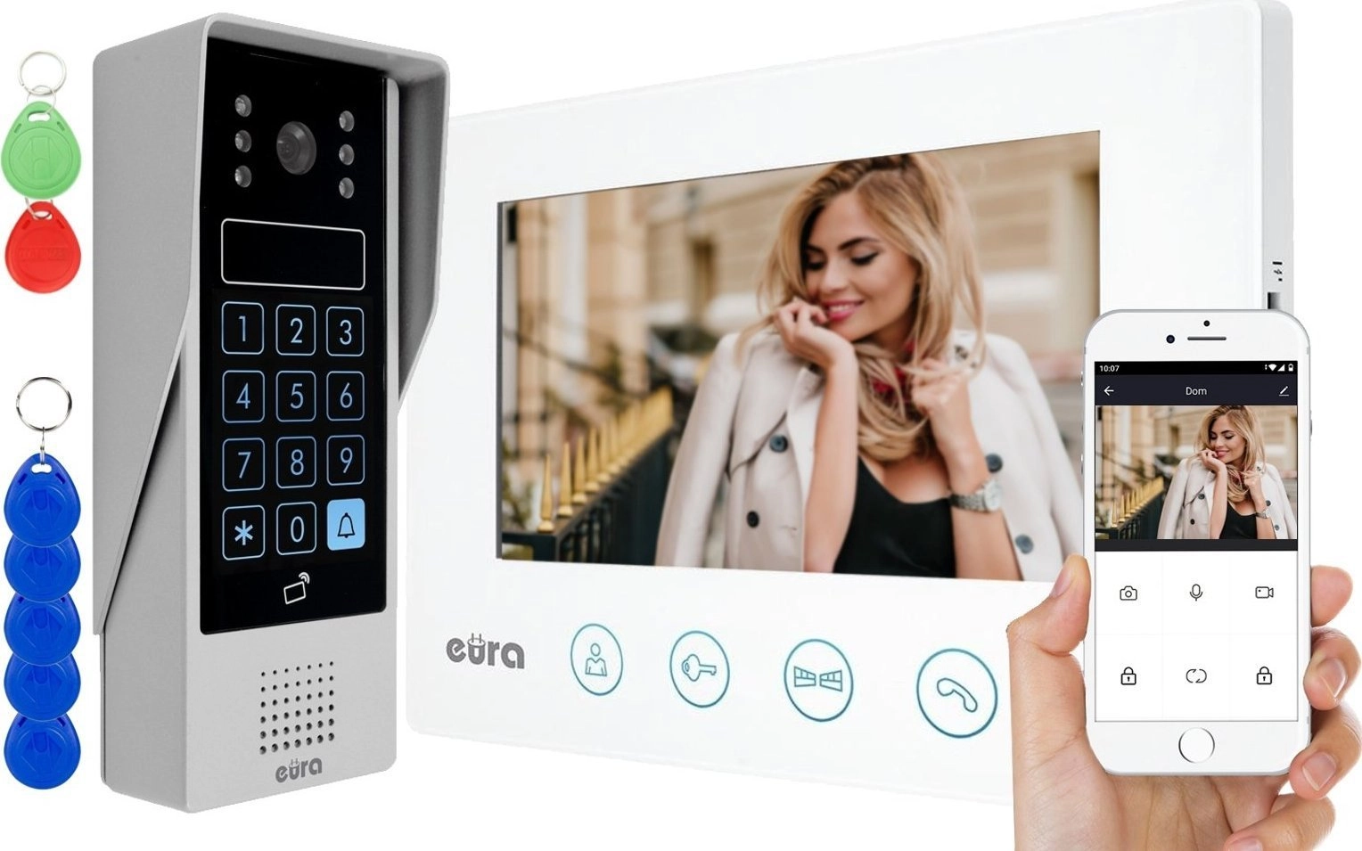 VIDEO DOORPHONE EURA VDP-90A3 DELTA +