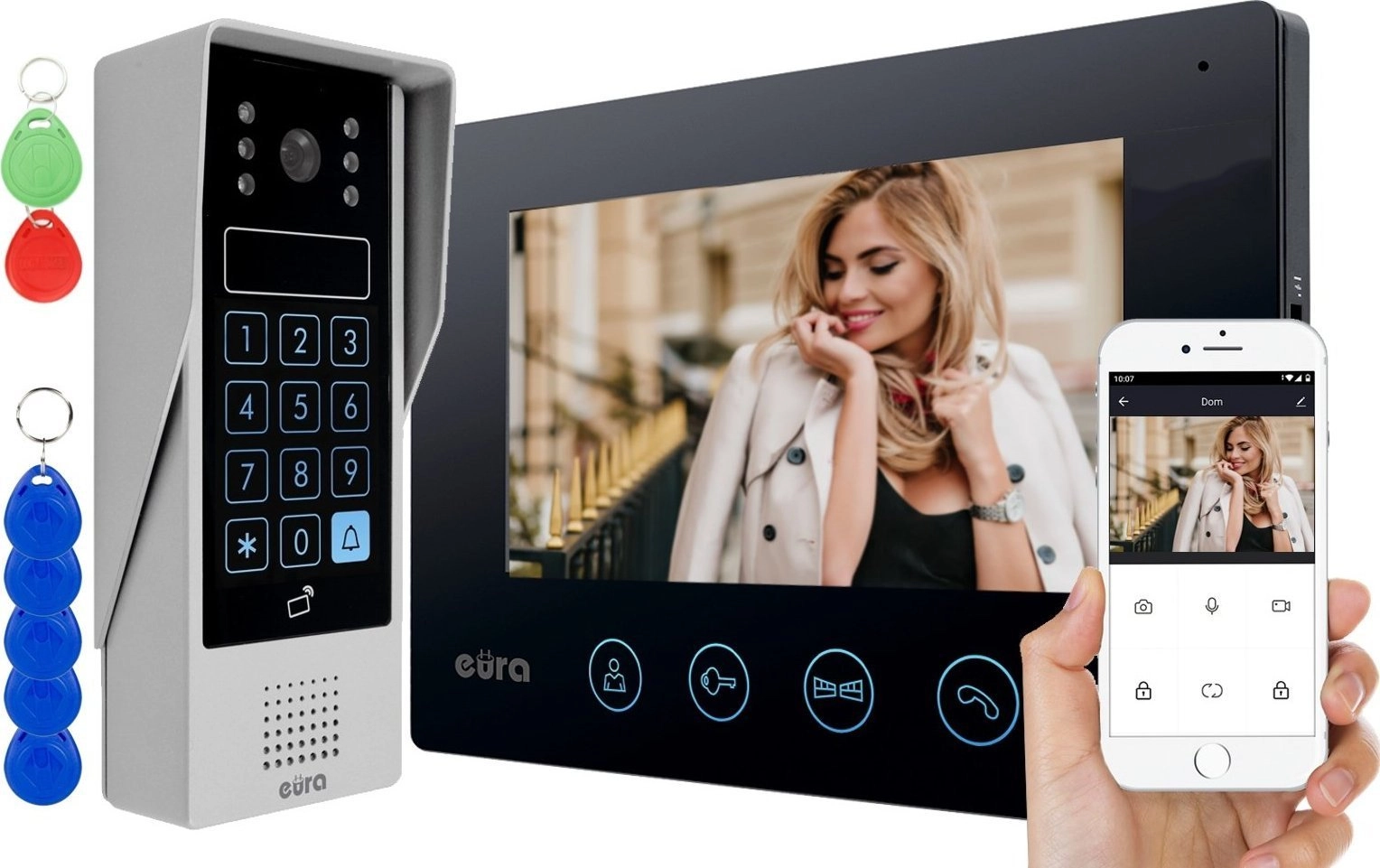 VIDEO DOORPHONE EURA VDP-90A3 DELTA +