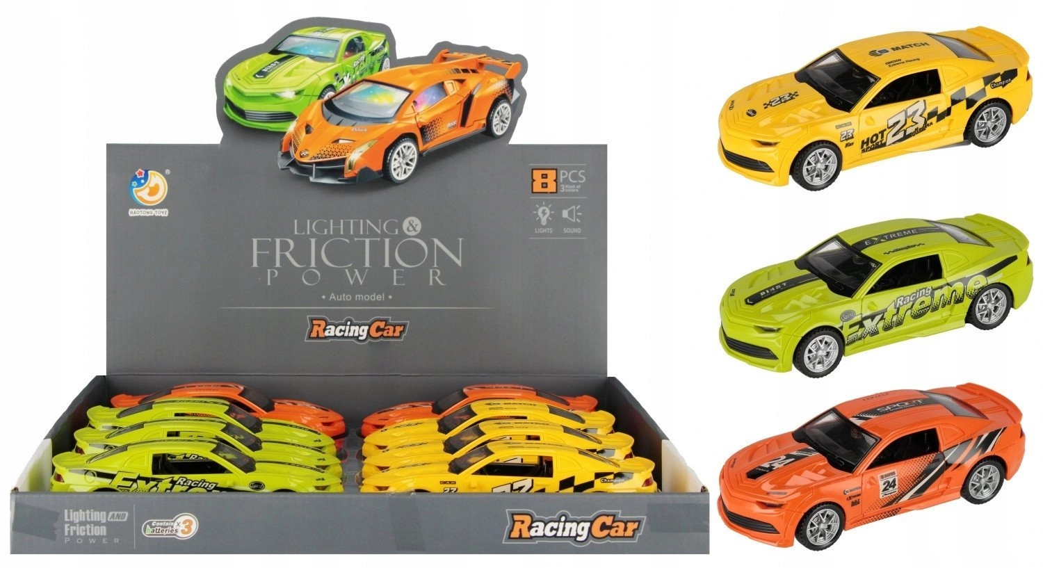 Racing car 16cm battery powered Mega
