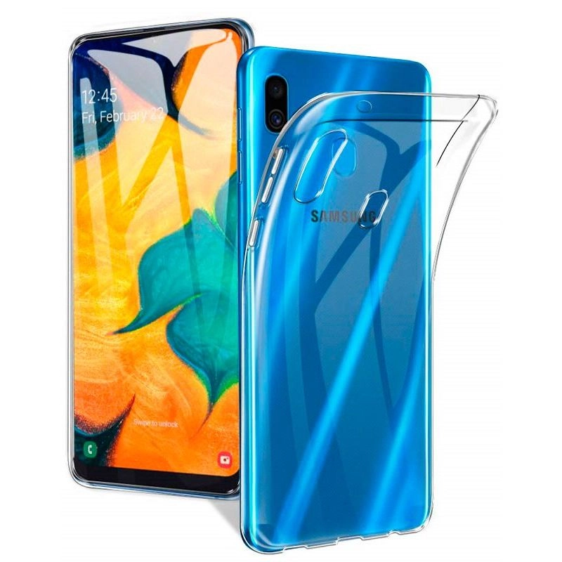 Samsung A20 Silicon Case Transparent EVESA20SCT