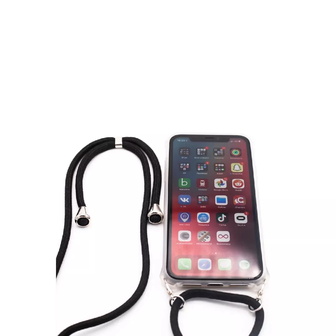 Samsung A30s Case with rope Black