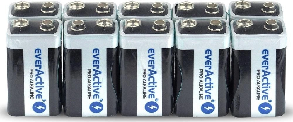 Zestaw baterii alkaliczne everActive 6LR61PRO-10PAK (x