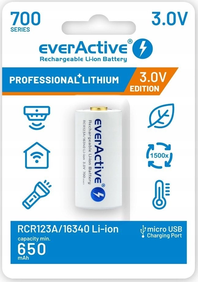 Akumulator 16340 3V Li-ion 700 mAh