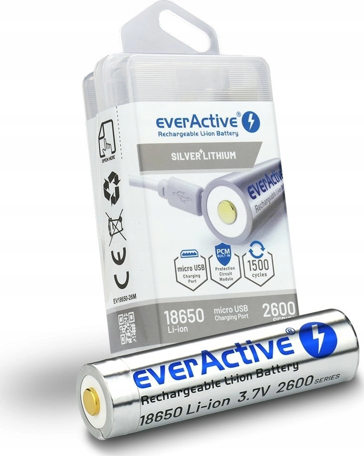 EverActive 18650 3.7V Li-ion 2600mAh