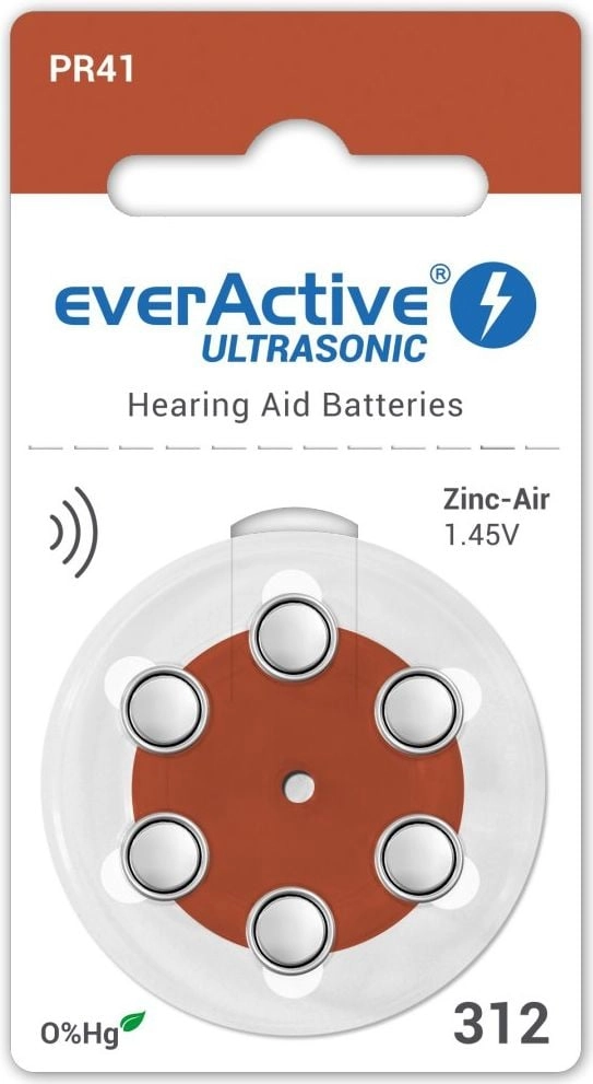 Hearing aid batteries 312 / PR41