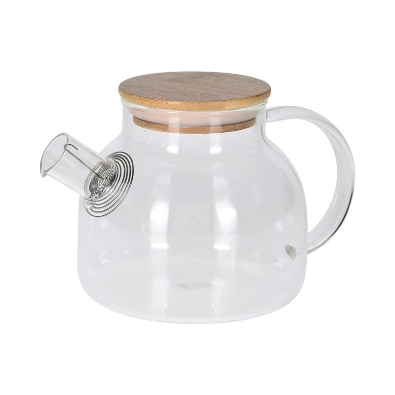 TEAPOT GLASS 1L HEAT RESIST BOR