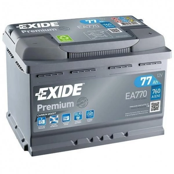 Exide Premium EA770 vehicle battery 77