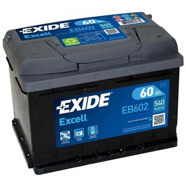 EXIDE EB602 60Ah 540A (EN) 12V