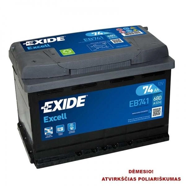 Exide Akumuliatorius 74 Ah 680 A