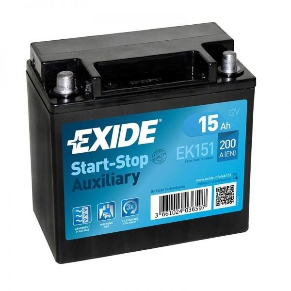 Exide Akumuliatorius 15 Ah 200 A