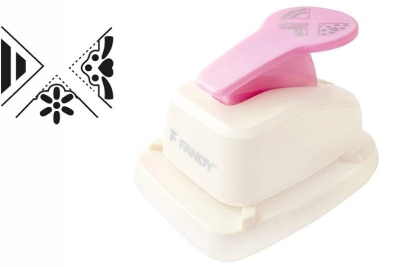 Decorative corner punch 3in1 flower MIX