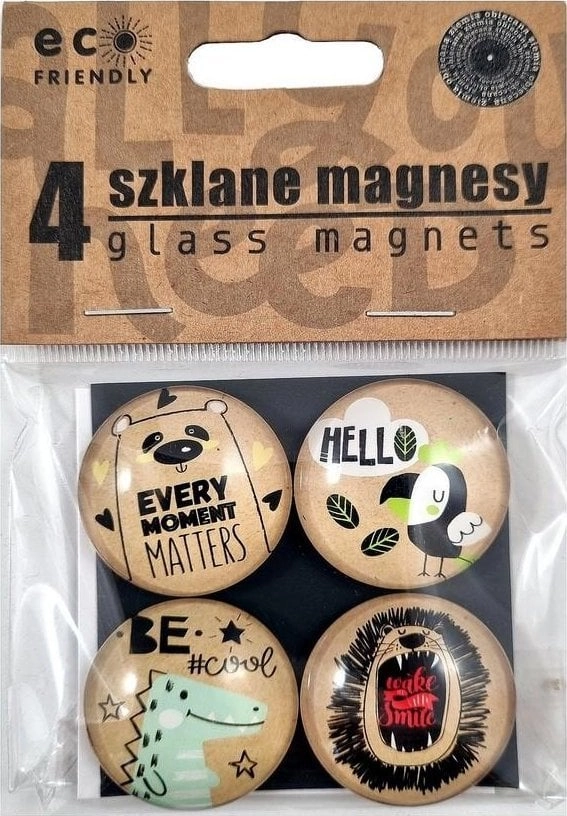 Glass magnets with colorful print 4