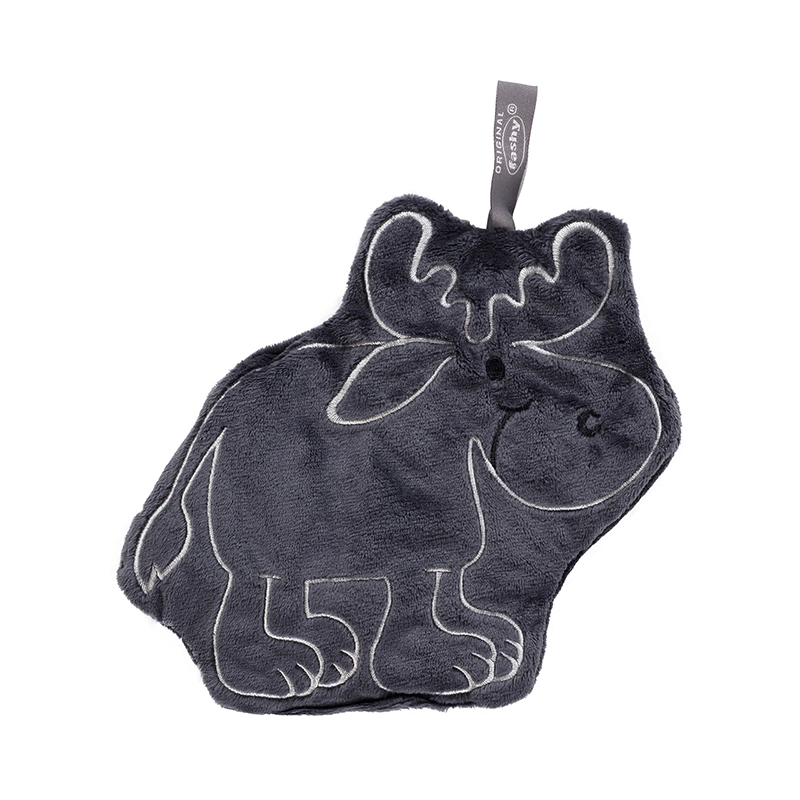 Hot water bottle with filling of
