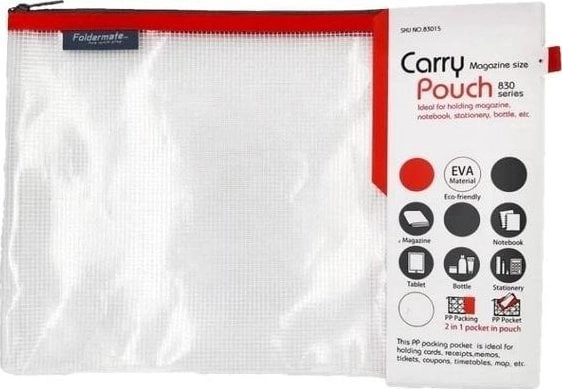 Zipper bag A4 35x24cm Mesh Eva