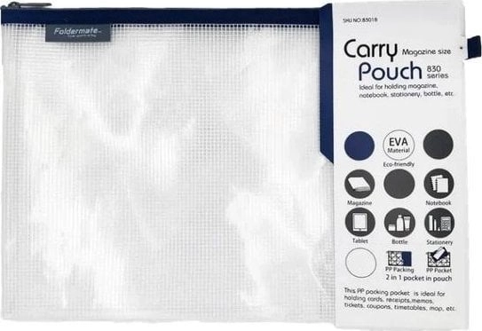 Zipper bag A4 35x24cm Mesh Eva