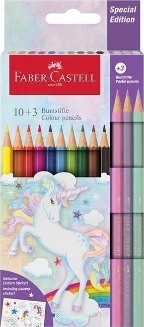 Unicorn hexagonal crayons 10+3 colors 4005401112198