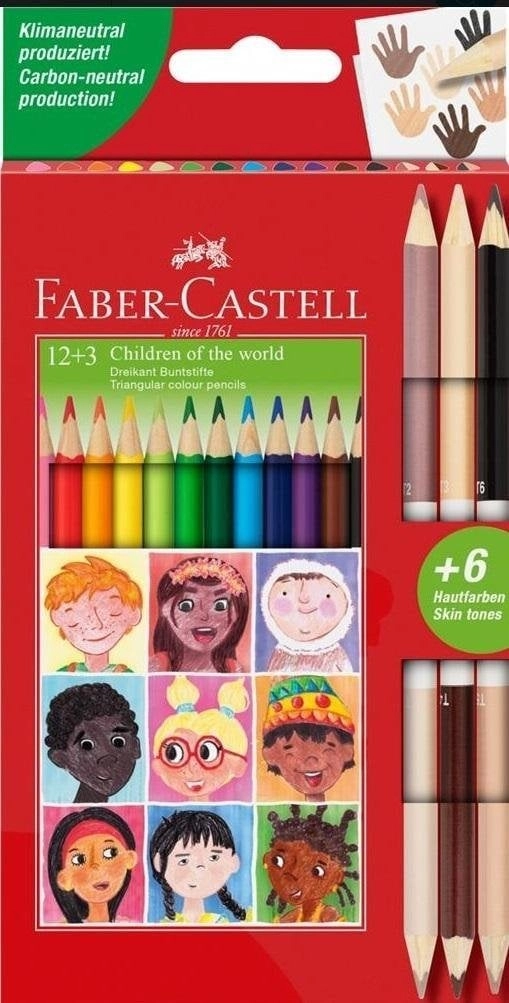 Children of the World triangular crayons