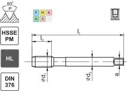 Fanar THREAD M10 DIN-376C R45 (6HX)