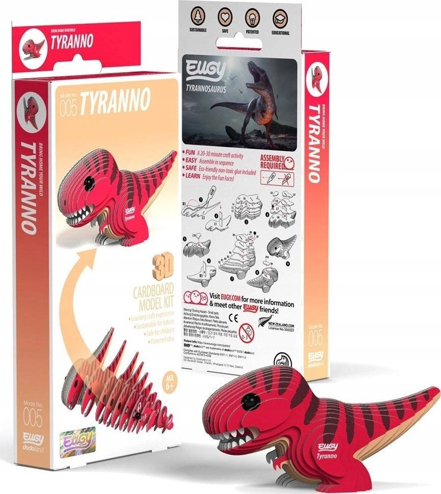 Dinosaur Tyrannosaurus Eugy. Eco 3D Puzzle