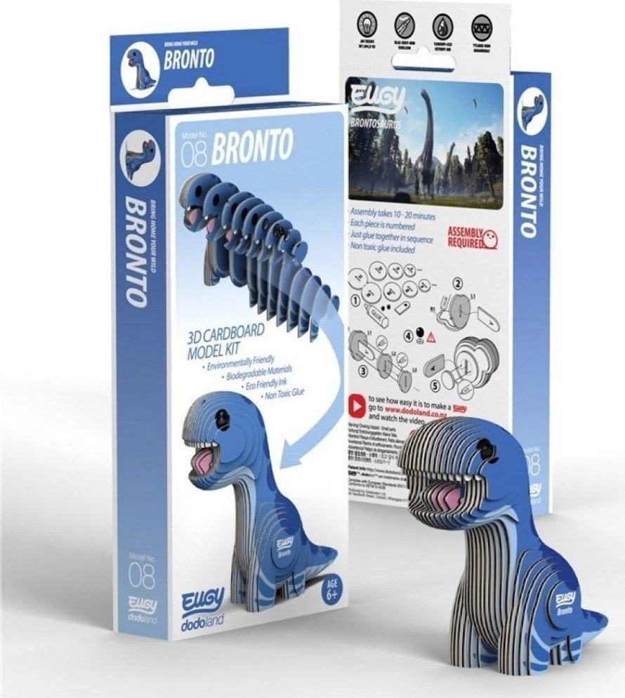 Dinosaur Bronto Eugy. Eco 3D Puzzle