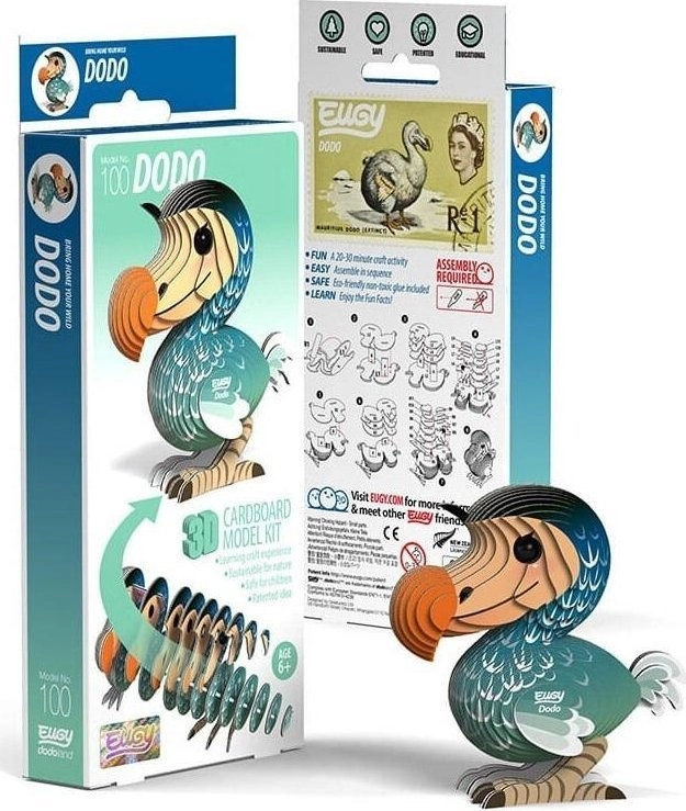 Dodo Eugy bird. Eco 3D Puzzle