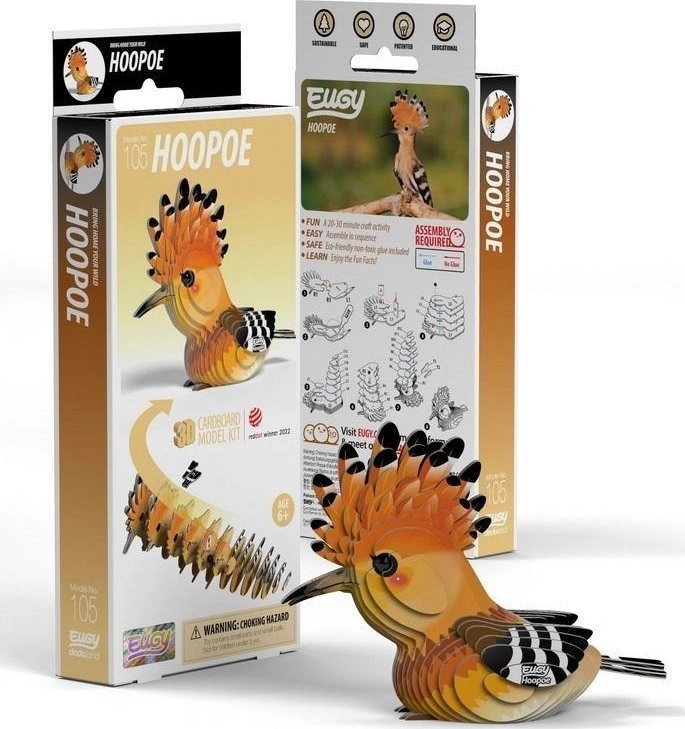 Hoopoe Eugy. Eco 3D Puzzle 9421036940268