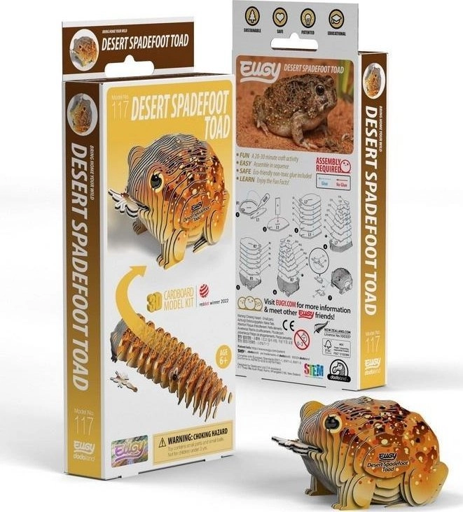 Eugy`s Desert Toad. Eco 3D Puzzle