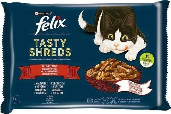 FELIX Tasty Shreds with beef and