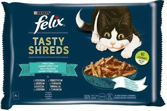 FELIX Tasty Shreds with salmon and