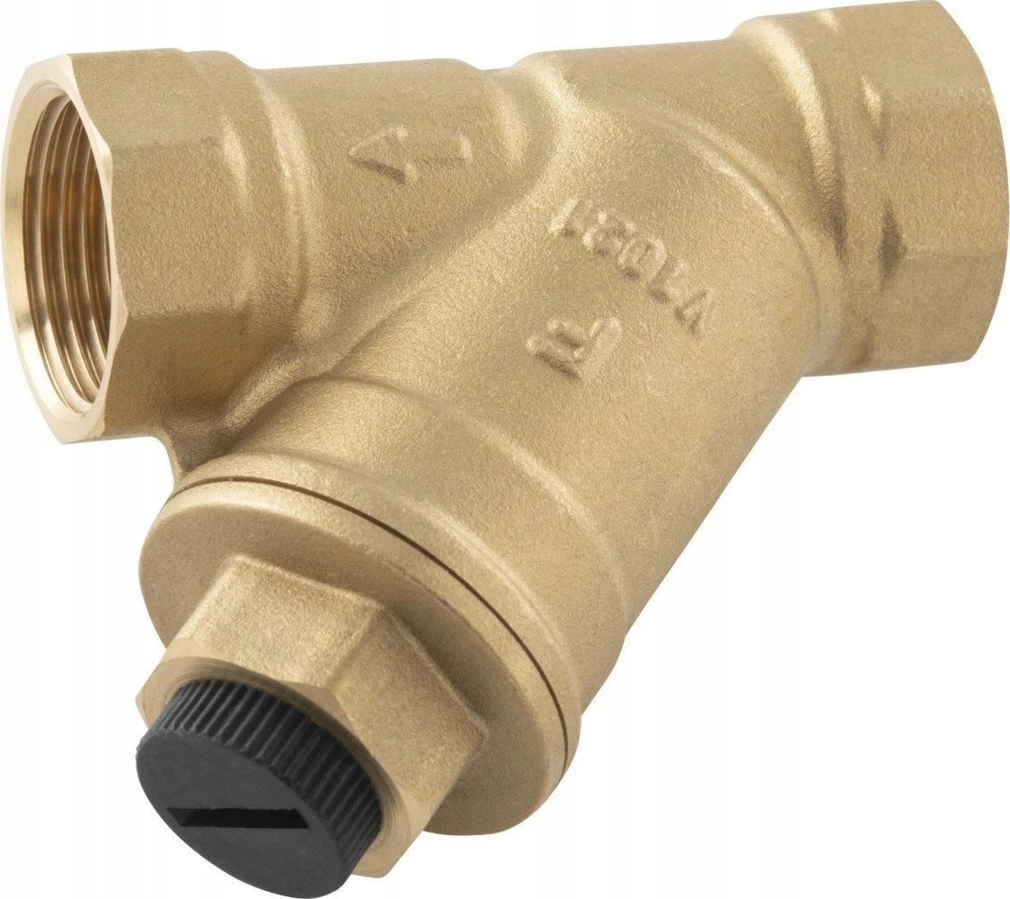 Angled mesh filter with magnet  screw-on