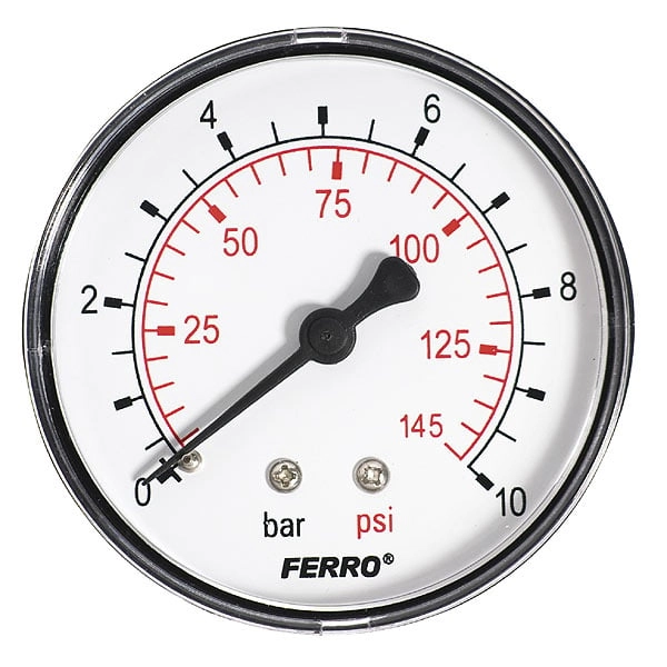 Ferro Manometer 63mm 1/4" rear connection