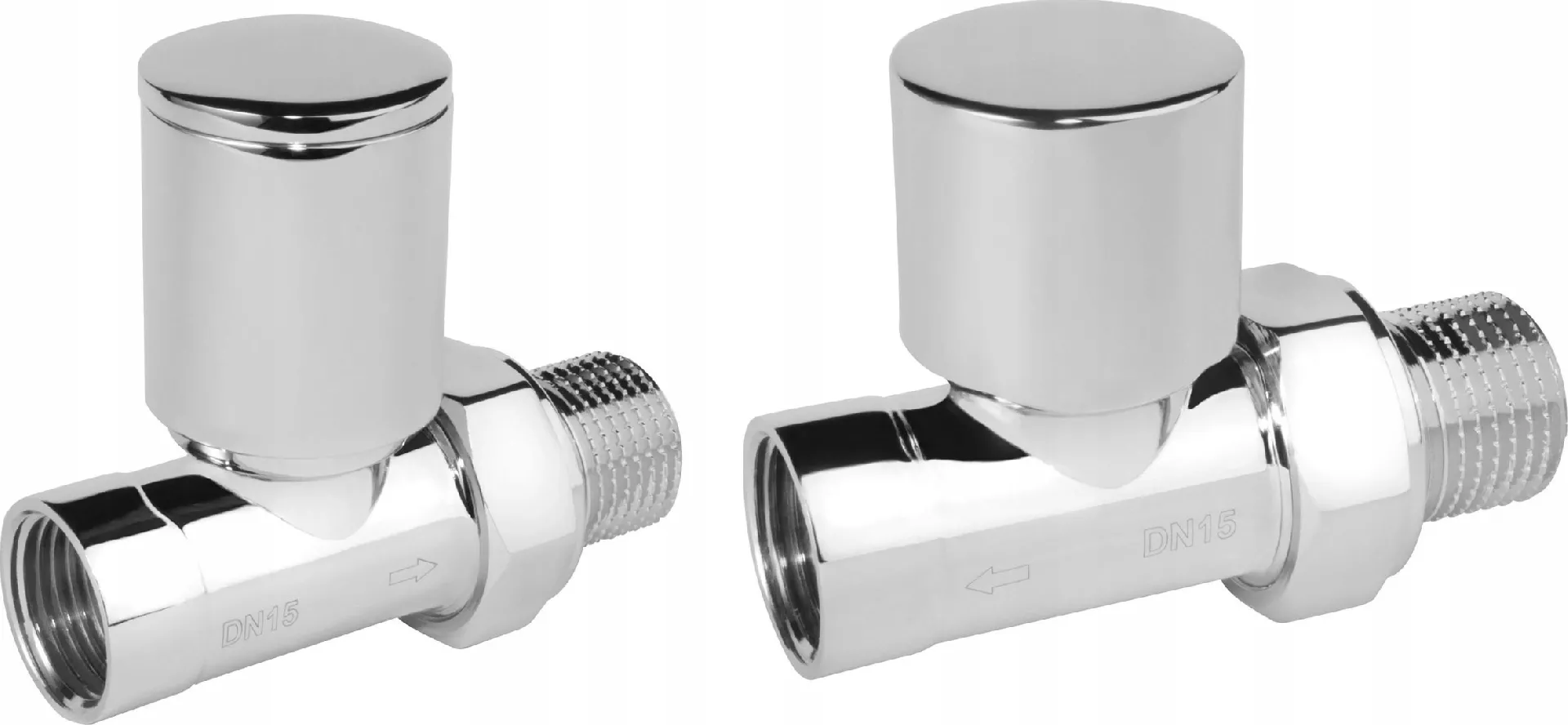 Decorative straight radiator set  chrome ZGB30CR