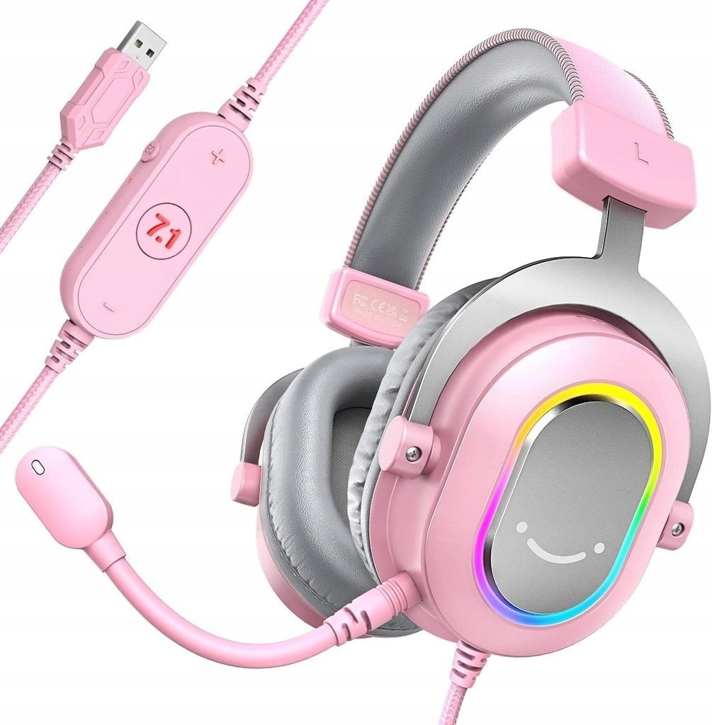 FIFINE H6P AmpliGame RGB uzliekamās studijas austiņas ar 7.1 telpisko skaņu