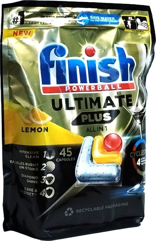 FINISH_Quantum Ultimate Plus dishwasher capsules Lemon