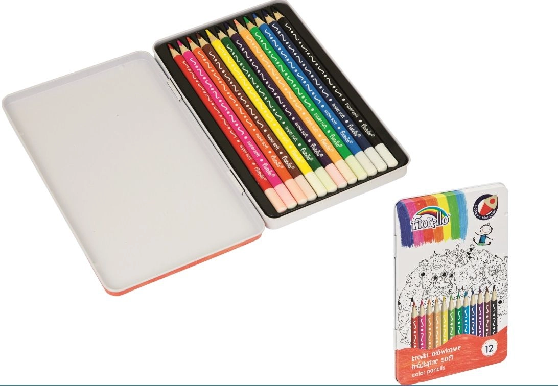 Fiorello Super Soft crayons 12 colors