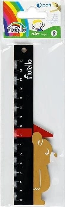 Fiorello Linijka drewniana 15cm miś miarka