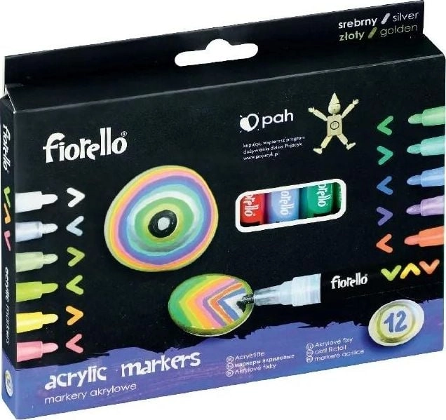 Fiorello Acrylic markers 12 colors FIORELLO